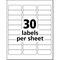 Avery EcoFriendly Mailing Labels, Inkjet/Laser, 1 x 2.63, White, PK750 48160 - alternate 7